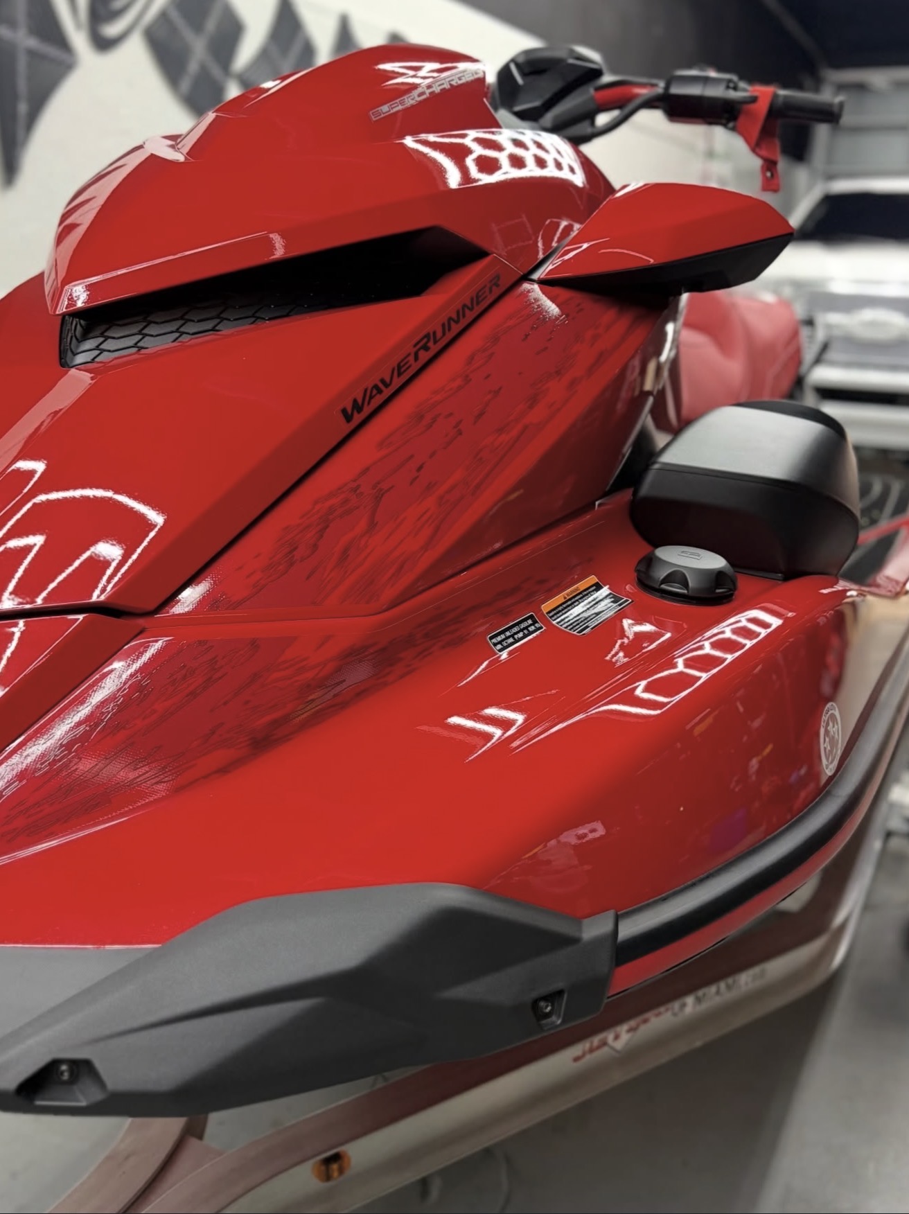 Red Yamaha personal watercraft